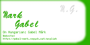 mark gabel business card